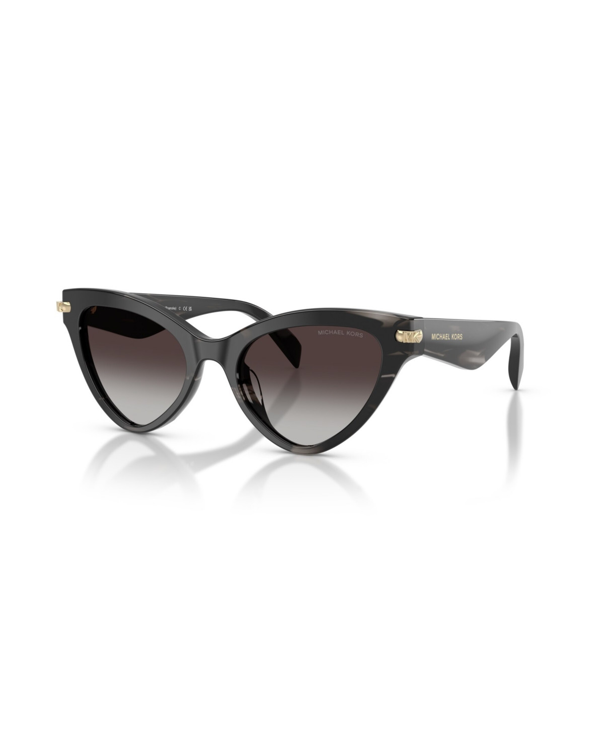 Michael Kors Women's Cat Eye Sunglasses, Roanoke MK2259U - Black Horn | Macy's