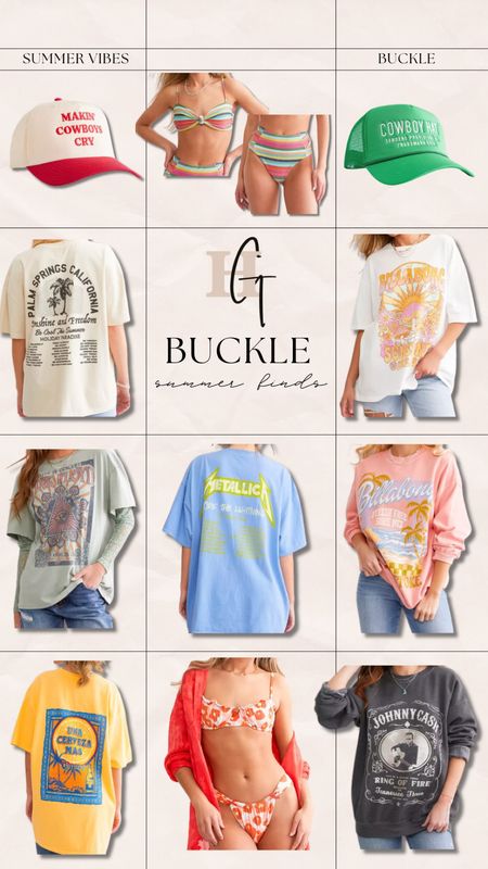 FUNNY STORY — I used to work at Buckle for a few years 🙈🫶🏼✨ I was 15 when I started! And I absolutely LOVED IT! They have the cutest stuff and I completely forgot! Tons of awesome graphics & hats under $50 for summer! 🌞🕶️ 

Graphic tees / band tees / trucker hats / ootd / summer inspo / Holley Gabrielle 

#LTKStyleTip #LTKFindsUnder100 #LTKFindsUnder50