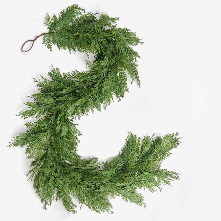 9Ft Artificial Cedar Garland Real Touch Christmas Garland | Amazon (US)