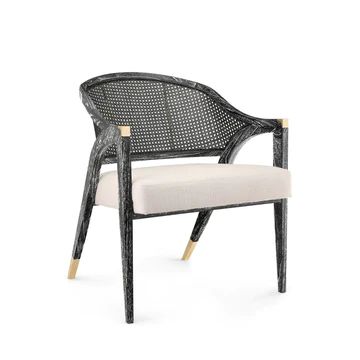 Edward Lounge Chair in Black | Burke Decor