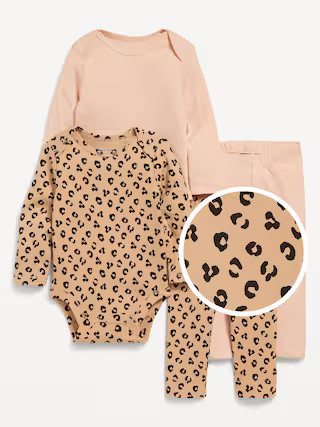 Bodysuit and Leggings 4-Pack for Baby | Old Navy (US)