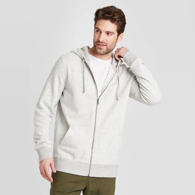 Men's Fleece Zip-Up Hoodie - Goodfellow & Co™ | Target