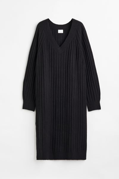 V-neck Rib-knit Dress | H&M (US + CA)