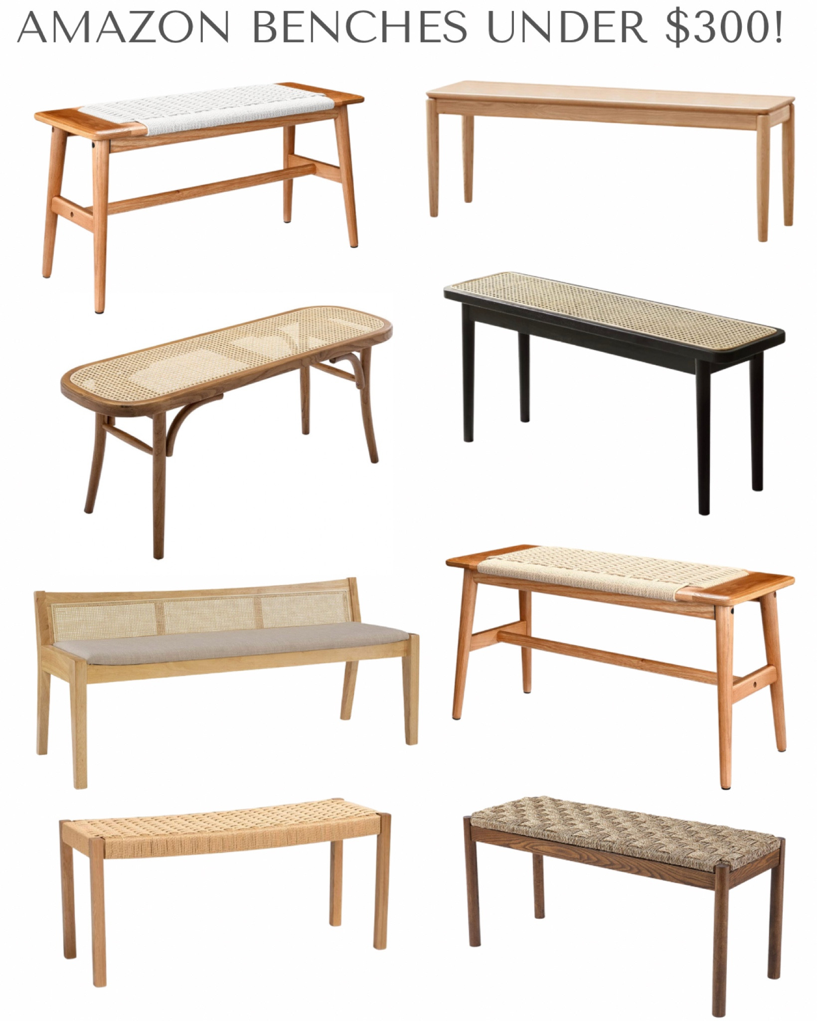 I’m loving these Amazon benches all under $300!  Perfect for an entryway, mudroom or end of bed!

#LTKFind #LTKhome #LTKsalealert