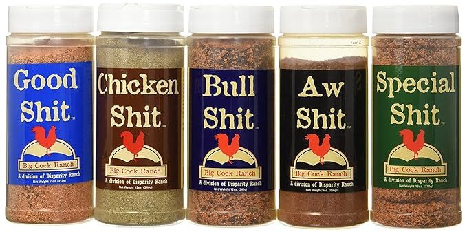 Special Shit - Shit Load Big 5 Sampler (Pack of 5 Seasonings with 1 each of Bull, Special, Good, ... | Amazon (US)