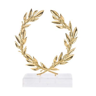 Olive Wreath, Handmade of Brass Ornament with Golden Patina, Height 15cm  5.9'' | eBay US