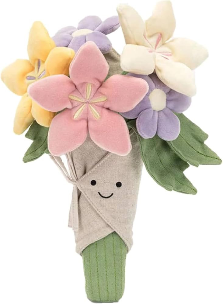 Cute Flower Bouquet Doll, Kawaii Smiling Flower Plush Stuffed Toy, Bouquet of Flowers Plushies, V... | Amazon (US)