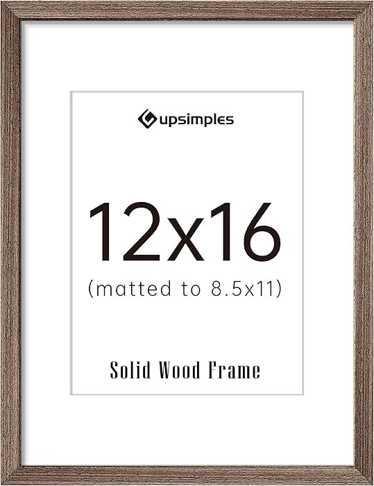 Natural Solid Wooden Frame: This 12x16 frame is made of high-quality 100% natural solid wood, env... | Amazon (US)