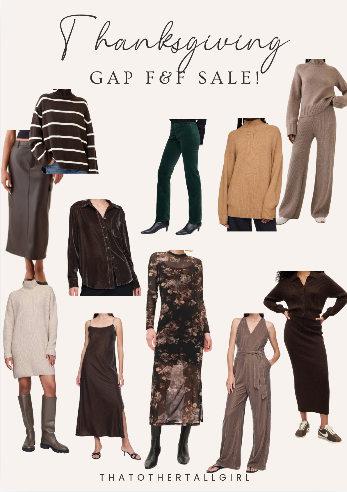 Gap F&F sale 40% off everything! (Ends 10/31) extra 20% off code: ADDON (ends 10/30) Thanksgiving Day outfits! And available in lengths! 

#LTKHoliday #LTKMidsize #LTKSeasonal