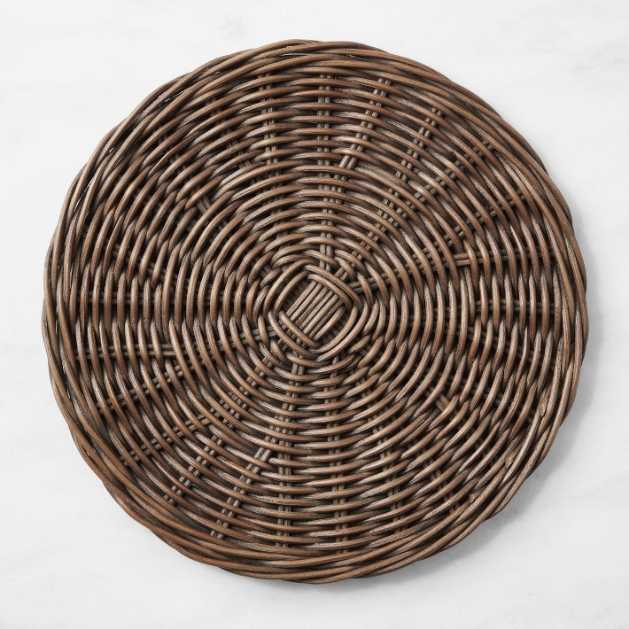 Dark Woven Charger | Williams-Sonoma