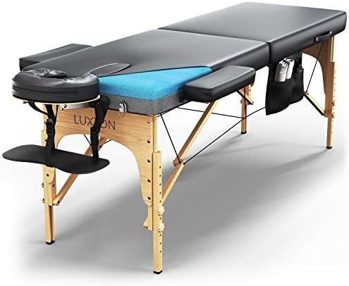 Amazon.com: Luxton Home Premium Memory Foam Massage Table - Easy Set Up - Foldable & Portable wit... | Amazon (US)