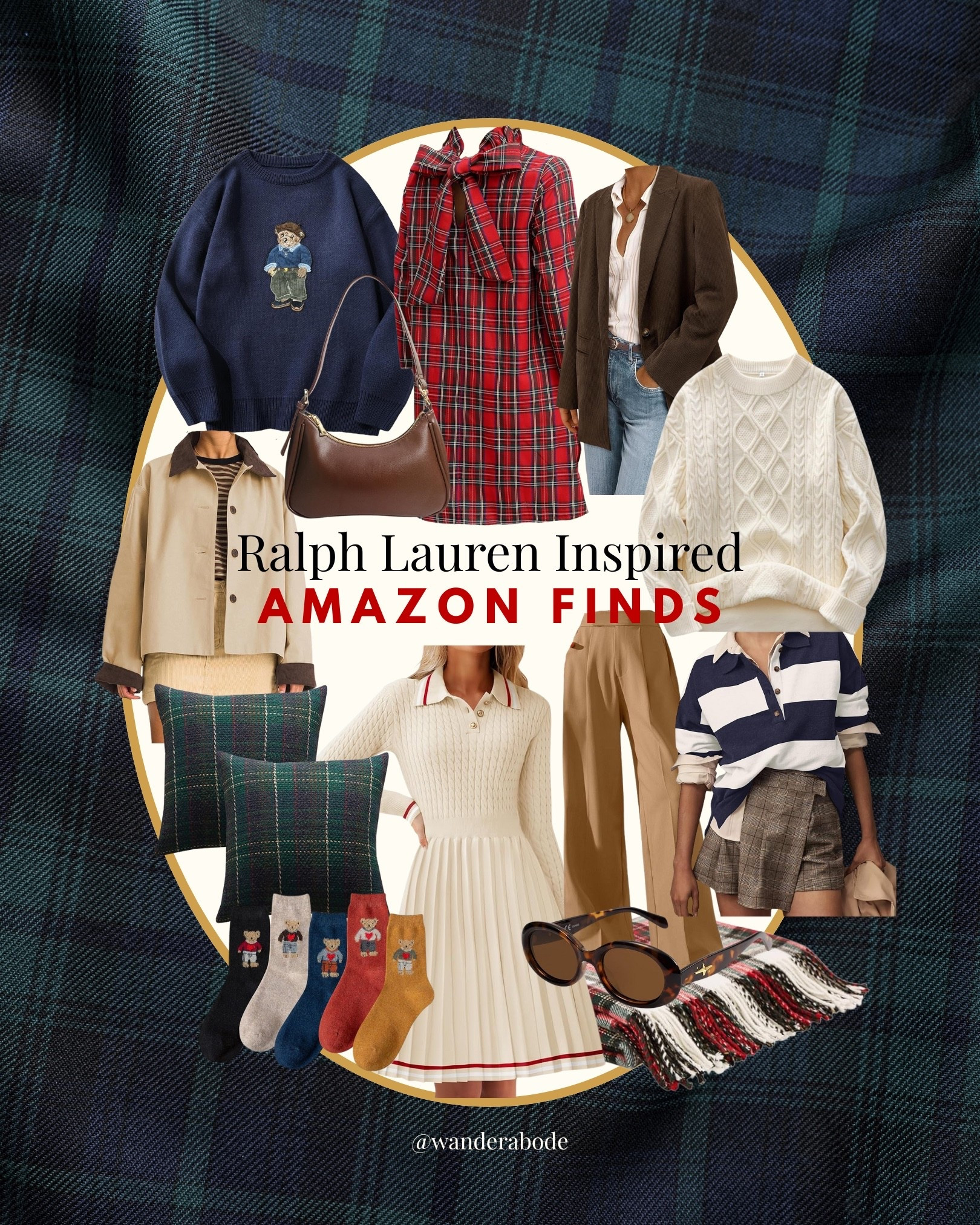 ✨ Ralph Lauren Inspired Amazon Finds ✨
If you love the classic, preppy, and timeless Ralph Lauren aesthetic but want it on an Amazon budget — this one’s for you! 🐻 Think cable knit sweaters, plaid dresses, tailored blazers, and cozy layers that give all the old money and equestrian chic vibes.

Shop the look:
🏇 Cable knit sweaters
🏇 Tartan plaid dresses & skirts
🏇 Brown leather handbags
🏇 Polo bear socks & sweaters
🏇 Tweed blazers & trousers
🏇 Classic home decor touches

Perfect for fall fashion, preppy style lovers, and anyone building a Ralph Lauren inspired capsule wardrobe.

#LTKFindsUnder50 #LTKHoliday