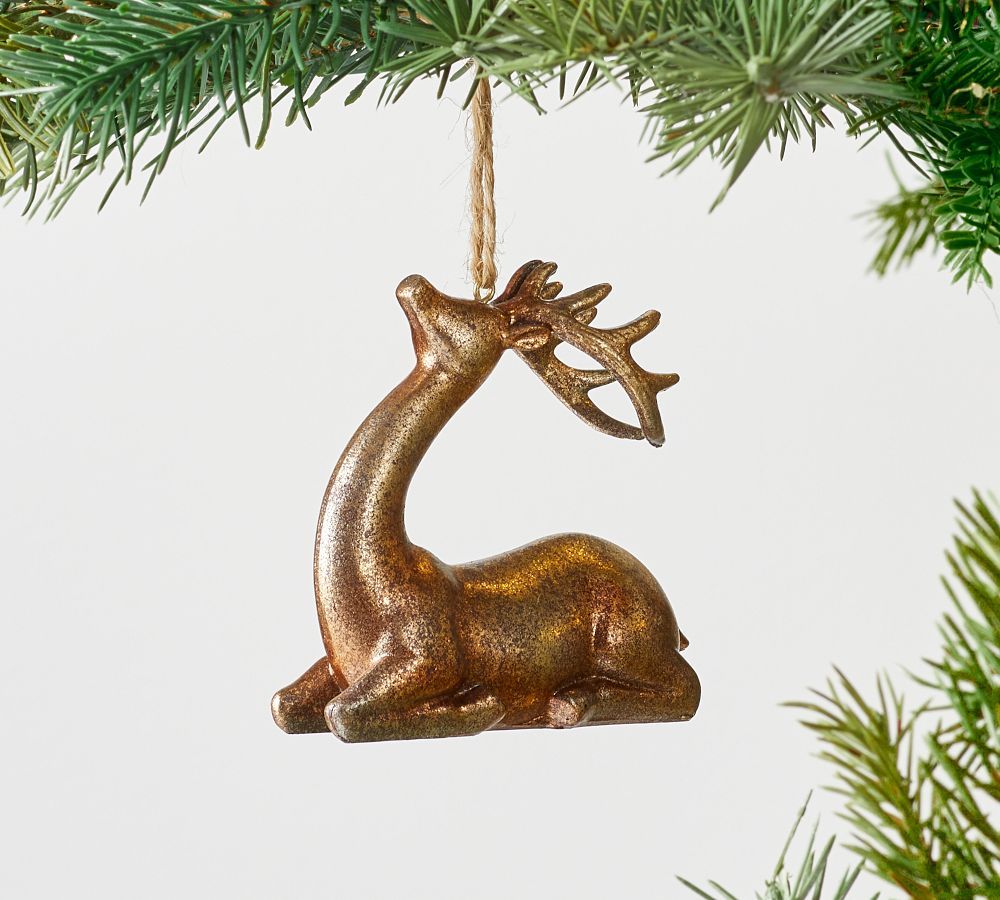 Copper Reindeer Ornament | Pottery Barn (US)