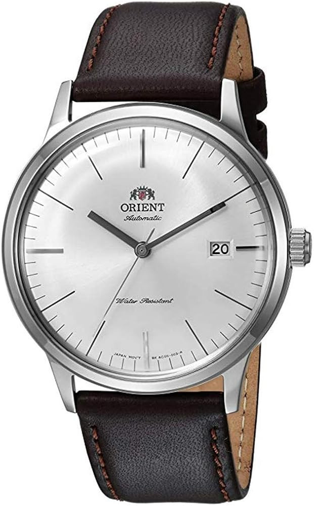 Orient '2nd Gen Bambino Version III' Japanese Automatic Stainless Steel and Leather Dress Watch | Amazon (US)