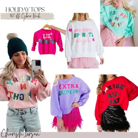 30% off Judith March for Cyber Week - like some more holiday sweatshirts similar to my pink one! 

#LTKHoliday #LTKsalealert #LTKGiftGuide