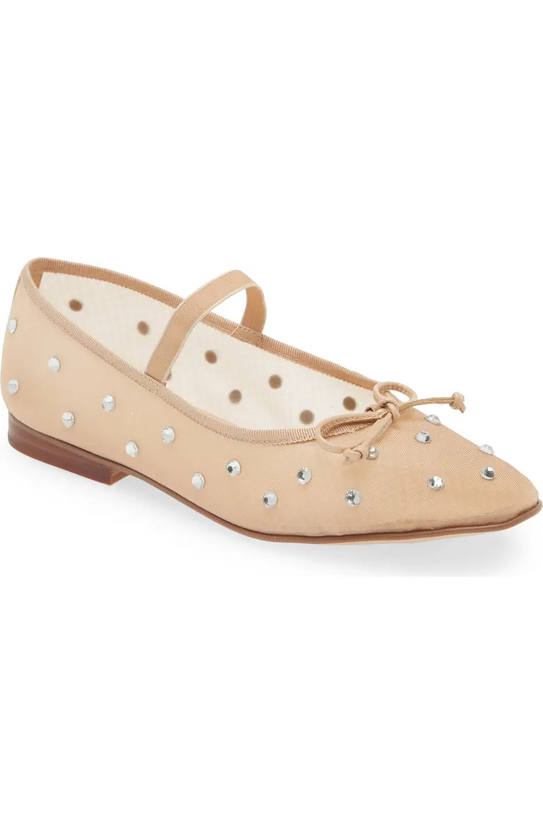 Releve Crystal Embellished Mary Jane Flat (Women) | Nordstrom