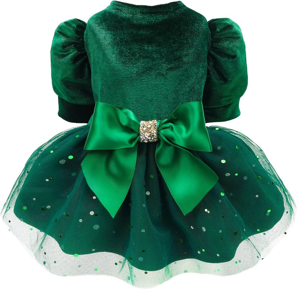 Fitwarm Fancy Dog Tulle Dress, Dog Winter Clothes for Small Dogs Girl, Cat Outfitl, Lightweight V... | Amazon (US)