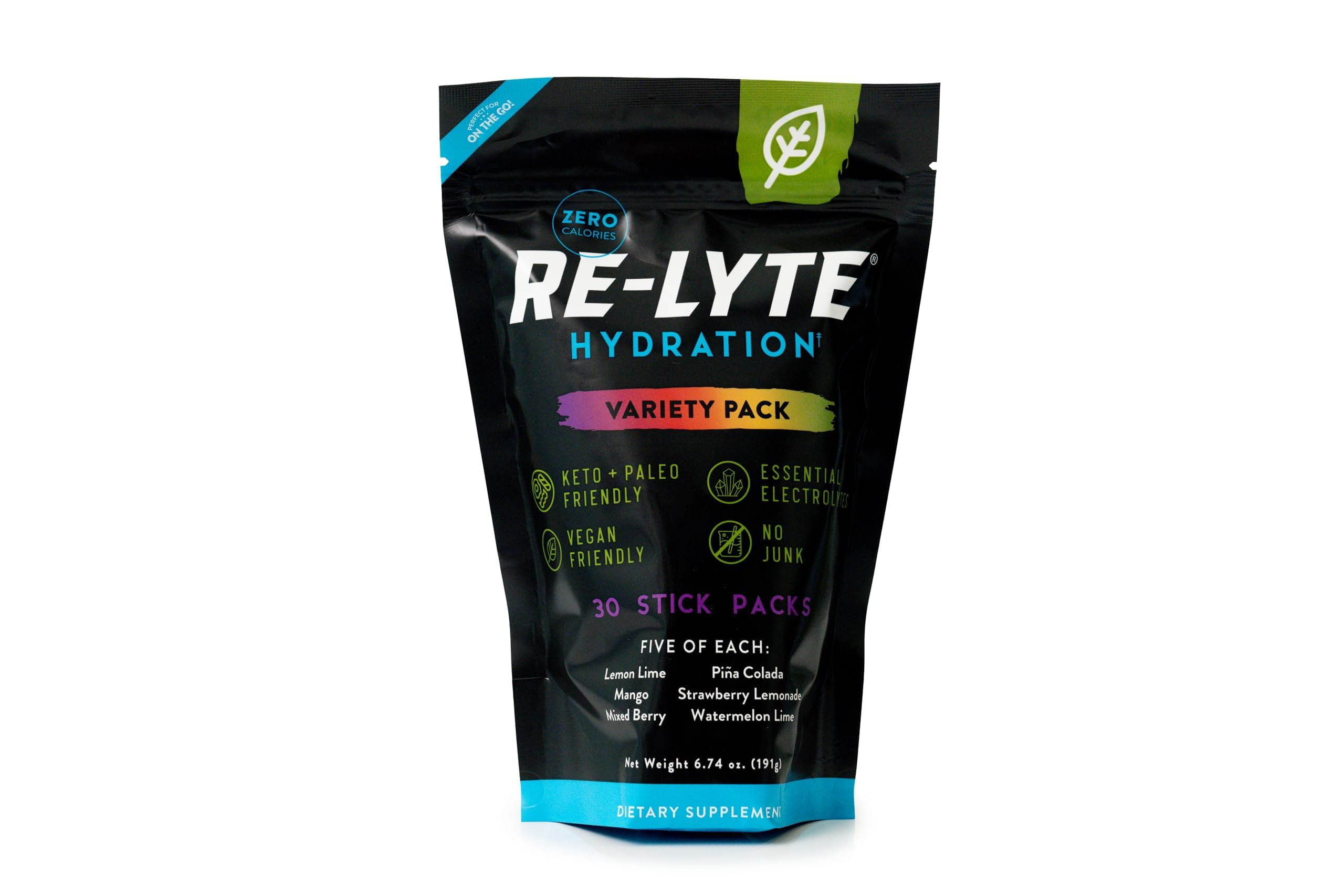 REDMOND Re-Lyte Hydration Electrolyte Mix, Variety Pack, 30 Stick Packs | Amazon (US)