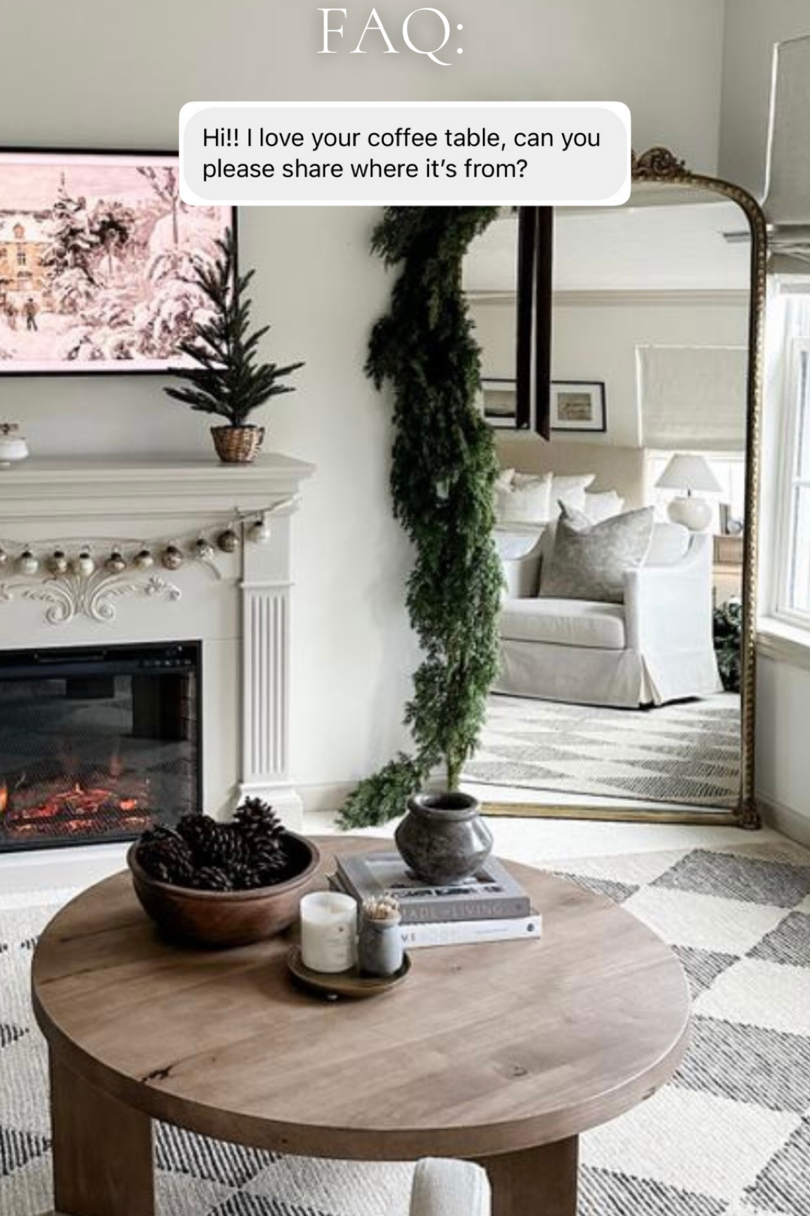 I’m loving this coffee table for this new cozy space we created off of our bedroom! Linked here! 

#LTKSeasonal #LTKhome #LTKHoliday