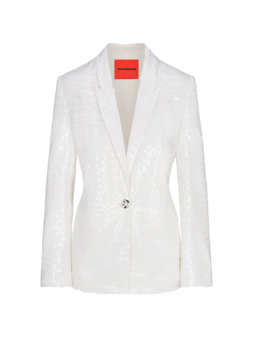 Simon Miller Lennox sequin-embellished blazer - White | Farfetch Global