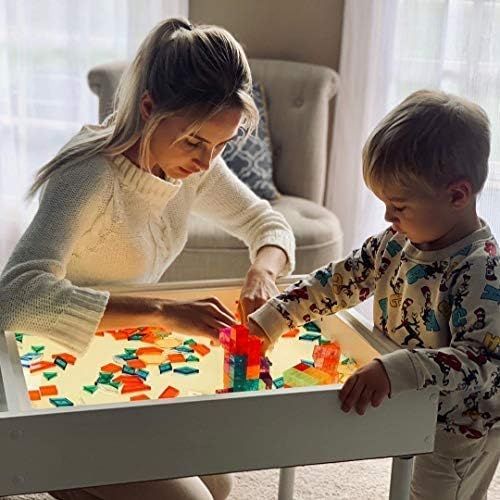 Light Sensory Sand play activity table box for children chalkboard accessories pocket. Detachable ex | Amazon (US)