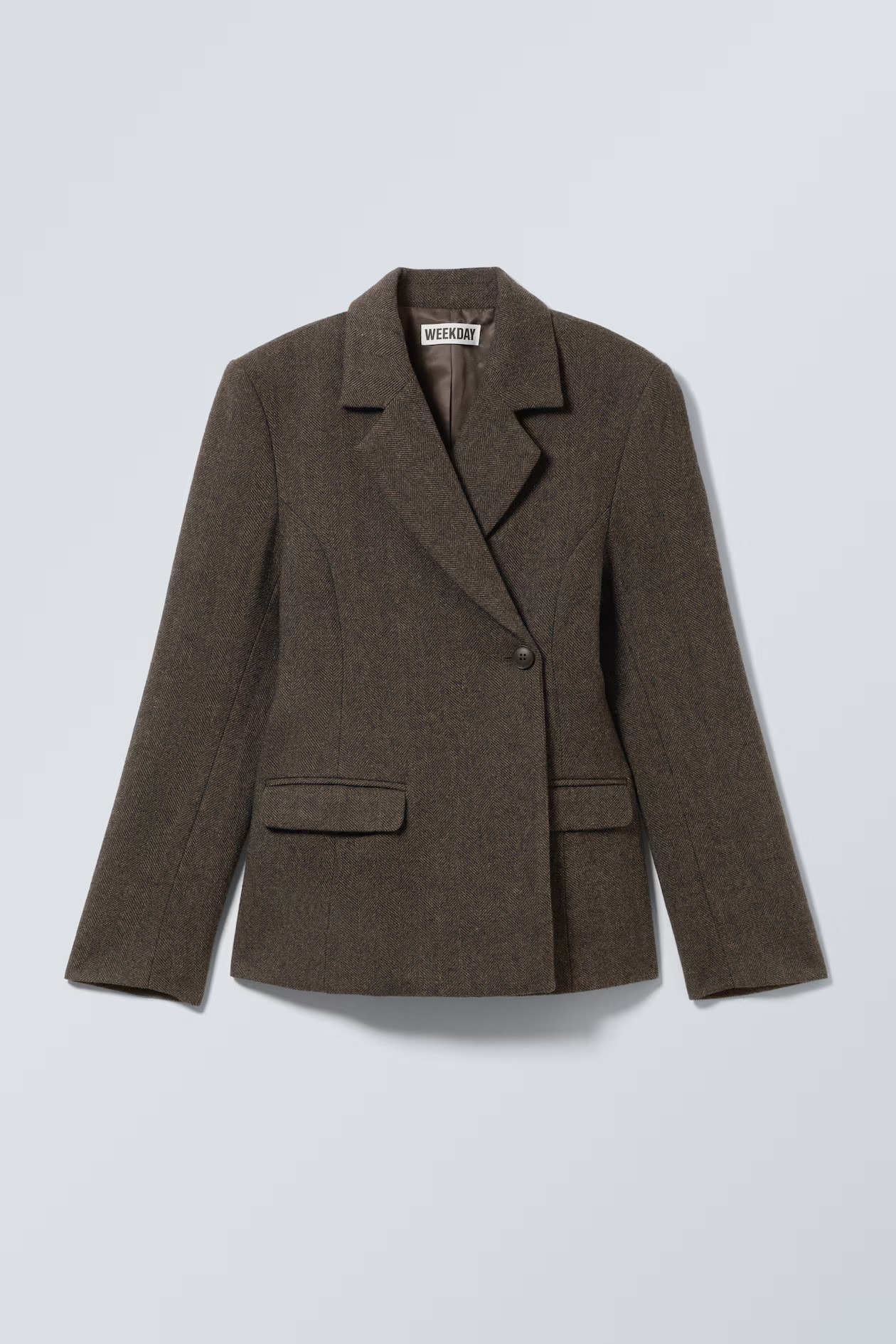 Wool-Blend Herringbone Blazer | H&M (UK, MY, IN, SG, PH, TW, HK)