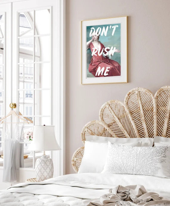 Don't Rush Me Art Print Digital Download Print Altered - Etsy | Etsy (US)