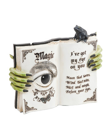 12in Spell Book With Hands | TJ Maxx