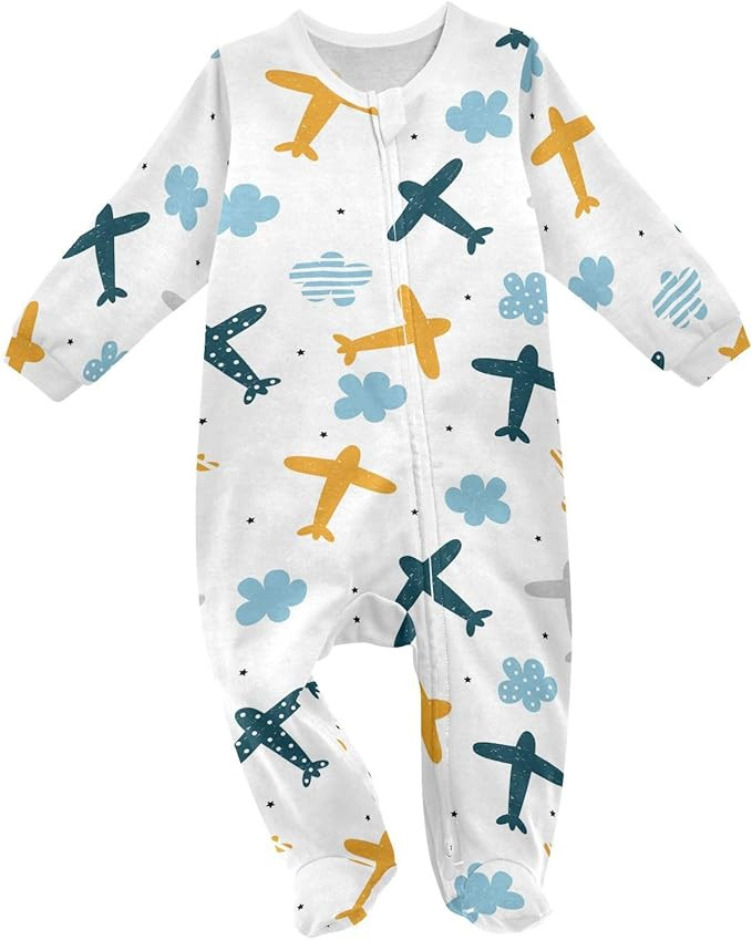 Dussdil Baby One-Piece Footies Newborn Rompers Pajamas Cotton Footed Pjs for Sleep Play Boys Girl... | Amazon (US)