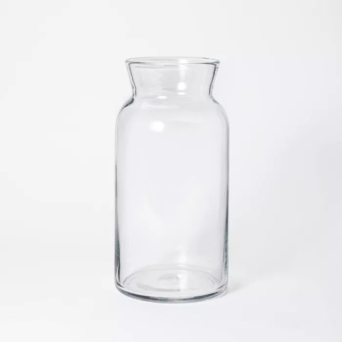 14&#34; x 7&#34; Tall Glass Vase - Threshold&#8482; designed with Studio McGee | Target
