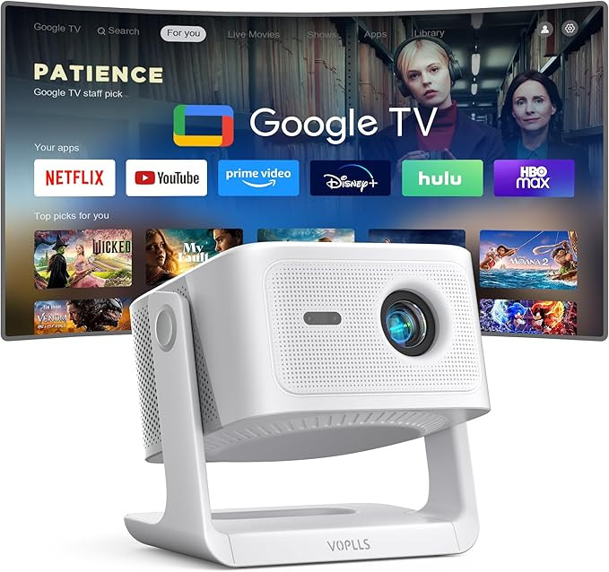 【Official Licensed Google TV】4K Smart Projector with WiFi and Bluetooth, VOPLLS Outdoor Proje... | Amazon (US)