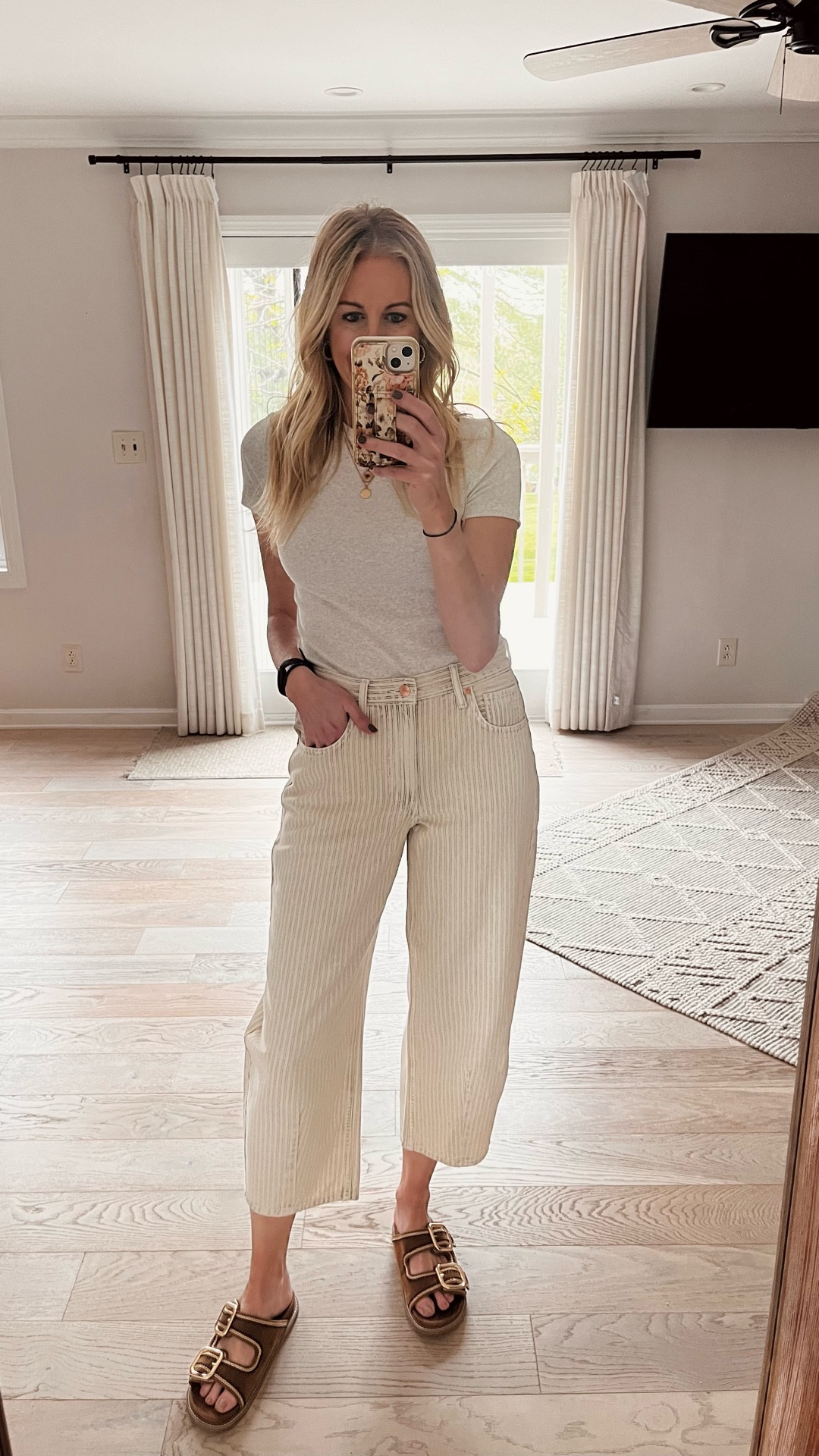 These striped barrel jeans are incredible. The softest material
And perfect barrel fit  

#LTKMothersDay #LTKTall #LTKmomlife