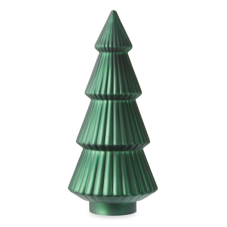 walmart holiday walmart christmas Green Glass Tree Décor, 12-inch - Walmart.com | Walmart (US)