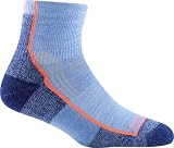 Darn Tough Hiker 1/4 Midweight Sock with Cushion - Women's Dusk Denim Large | Amazon (US)