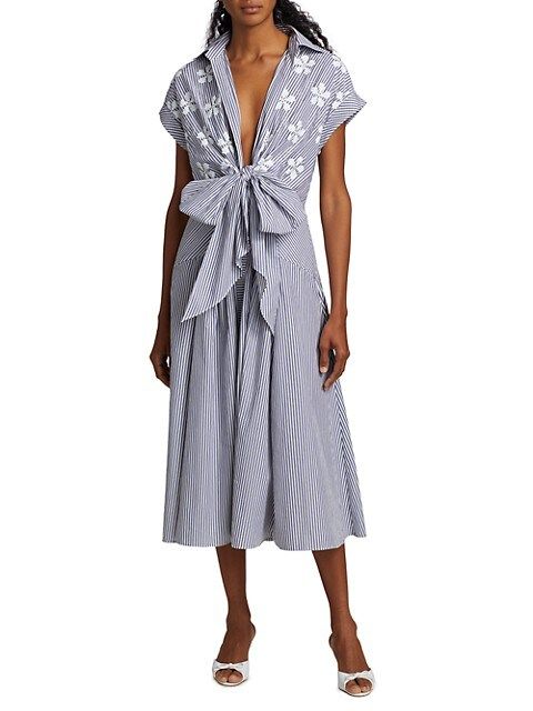 Manny Striped Cotton-Blend Shirtdress | Saks Fifth Avenue