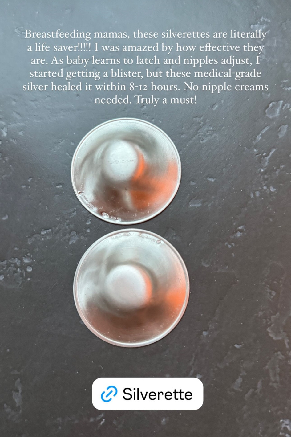 Must have for breast-feeding

Breastfeeding mamas, these silverettes are literally a life saver!!! I was amazed by how effective they are. As baby learns to latch and nipples adjust, I started getting a blister, but these medical-grade silver healed it within 8-12 hours. No nipple creams needed. Truly a must!


#LTKbump #LTKbaby #LTKfamily