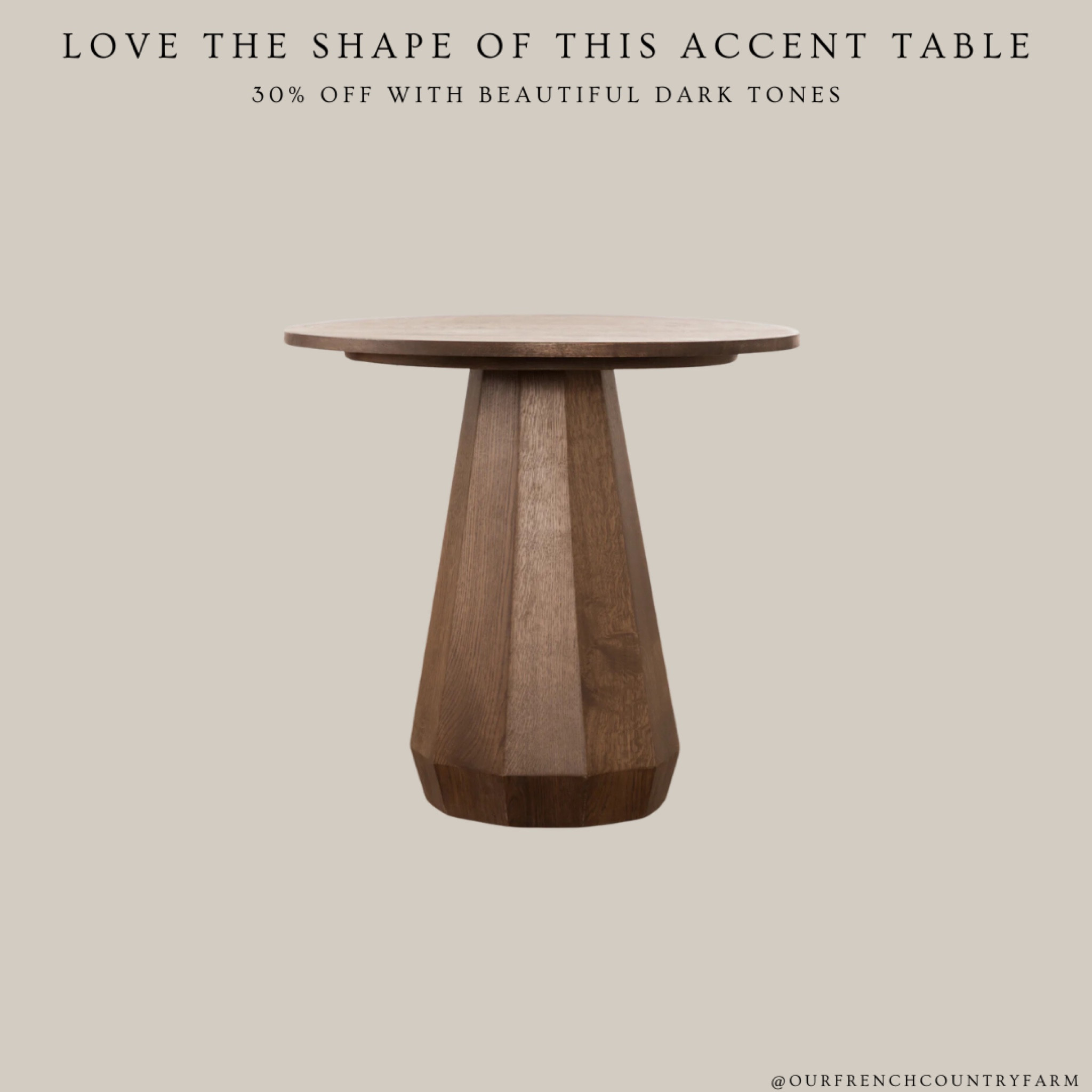 I’m loving darker wood right now!  This side table has such a stunning design!

#LTKFamily #LTKHome #LTKSaleAlert