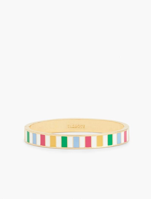 Stripe Enamel Bangle | Talbots
