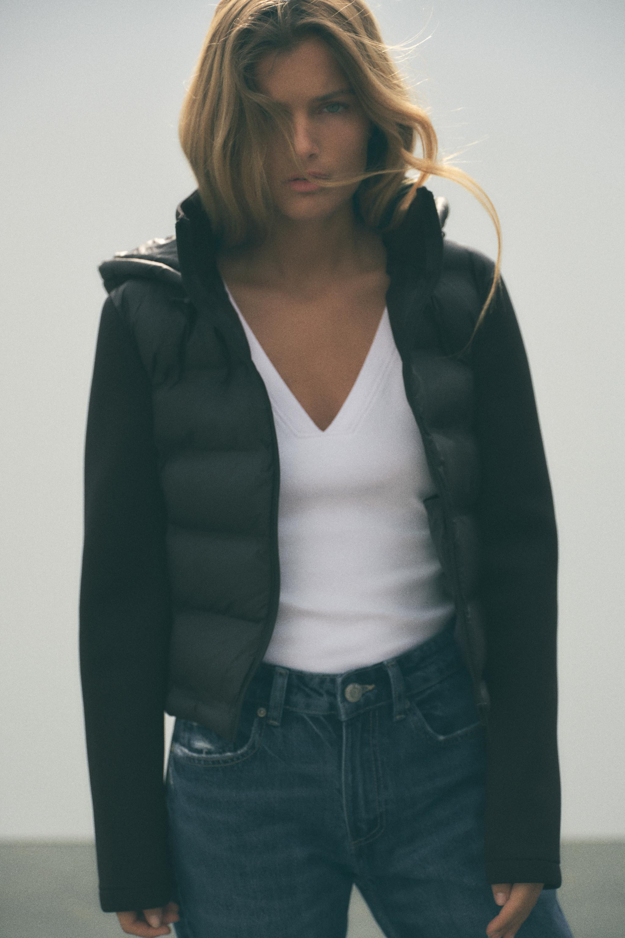 NEOPRENE EFFECT PUFFER JACKET | Zara US