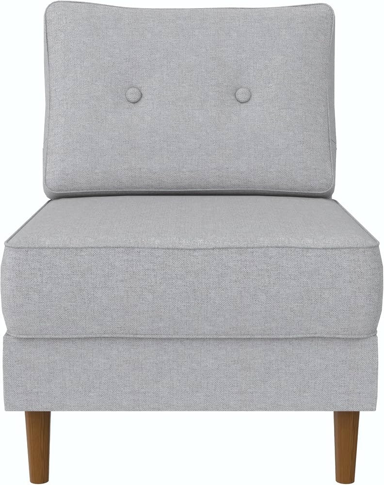 DHP Flex Zion Modular Armless Sofa Chair-Single Seat Only, Gray Linen | Amazon (US)