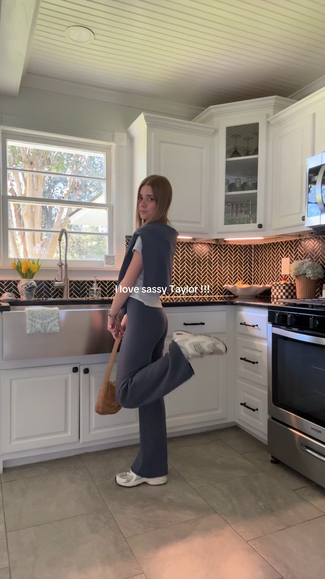 ootd - H&M sweater/pants 
Brandy Melville tee
New balance sneaks
Anthropologie purse
!!!!

#LTKFindsUnder50 #LTKSaleAlert #LTKStyleTip
