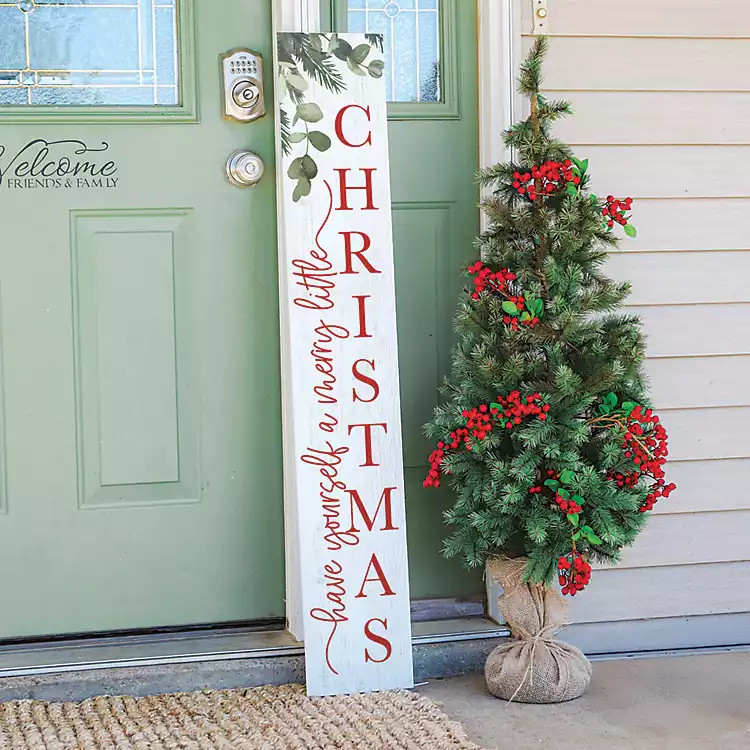 New! Merry Little Christmas Porch Board | Kirklands