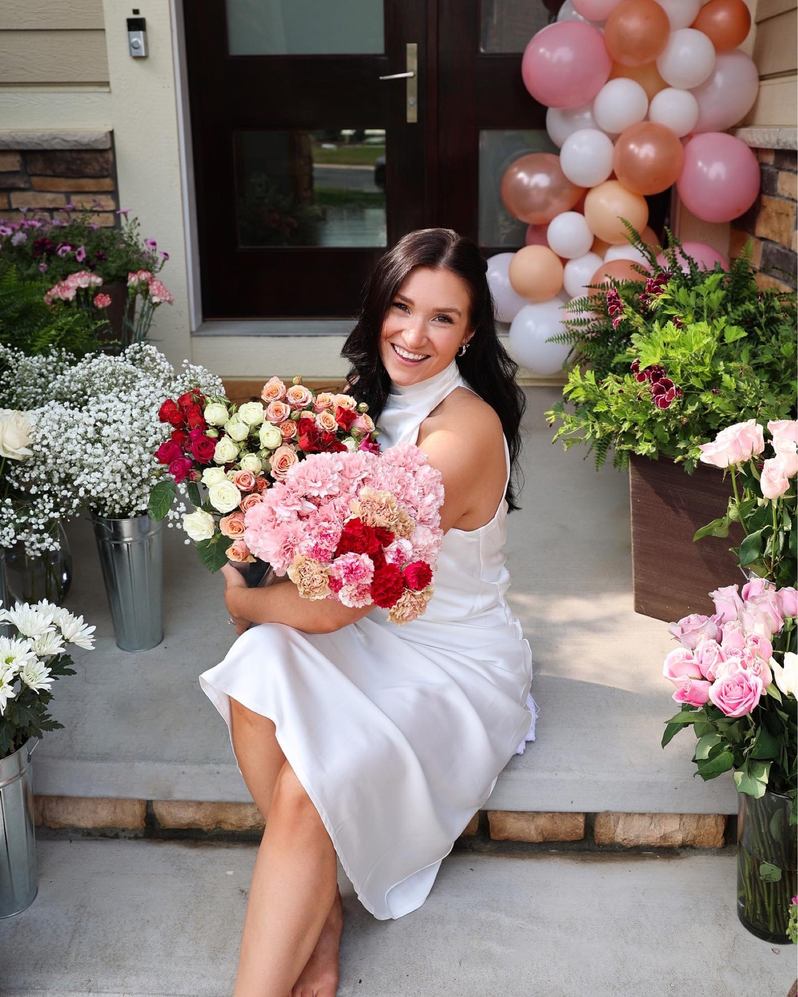 Bridal Shower Outfit 🤍 #Bride #Wedding #Whitedress 

#LTKunder100 #LTKFind #LTKwedding