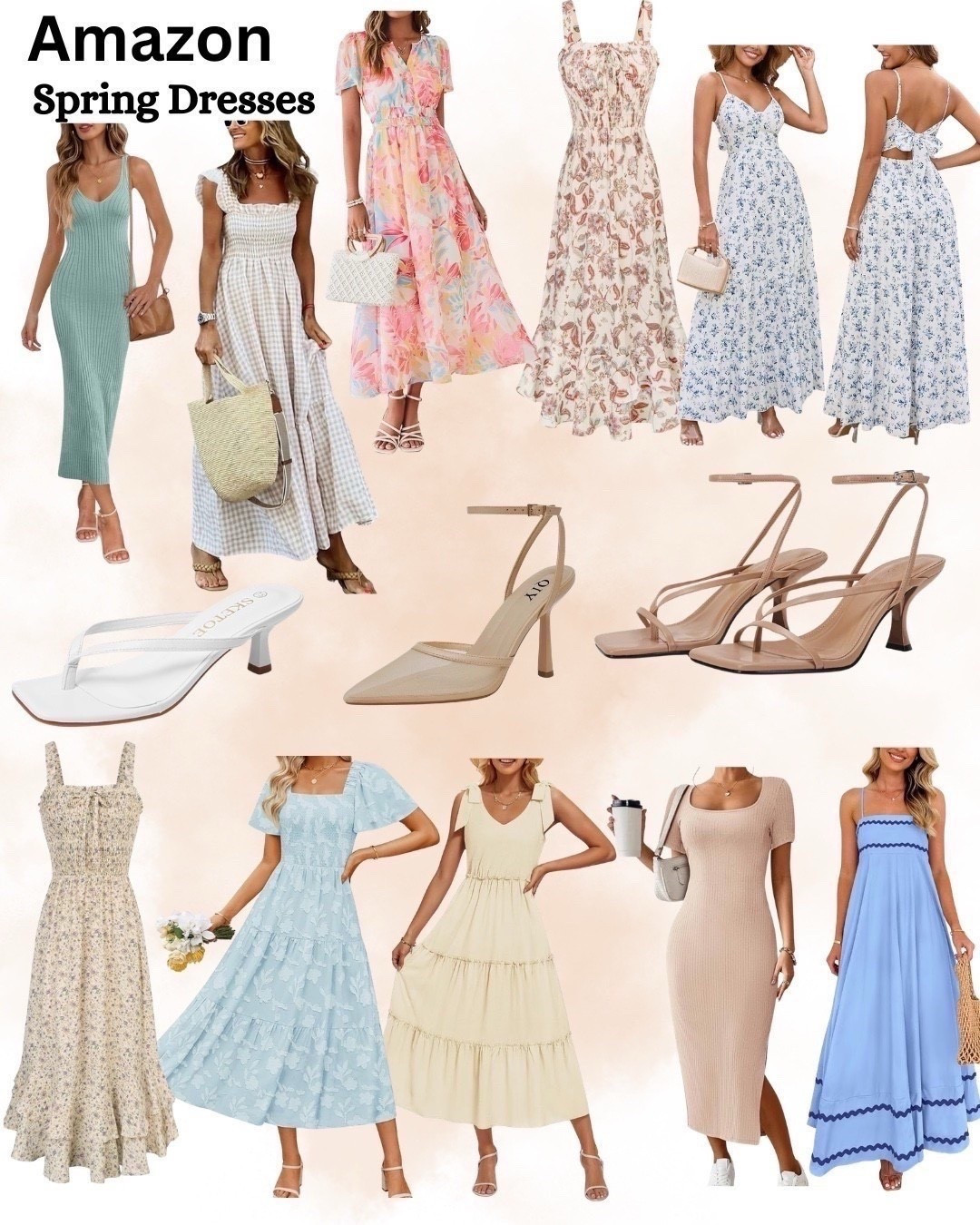 Spring dresses. Floral dress. Long dress. Flowy dress. Maxi dress. Party dress. Brunch dress. Easter dress. Daytime dress. Brunch dress.  Nude heels.
Brunch outfit. Amazon spring dresses 

#LTKootd #LTKSaleAlert #LTKdayinmylife