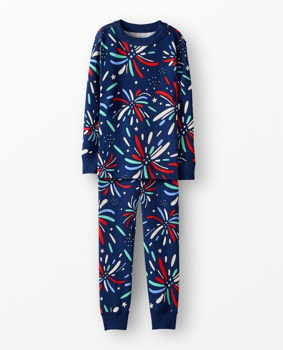 Toddler HannaJams™ Pajama Set in Fireworks - 100% Organic Combed Cotton - Size 3 by Hanna Andersson | Hanna Andersson