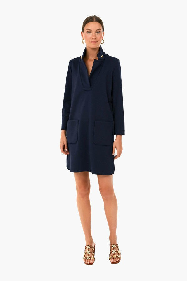 Navy Ponte Emerson Dress | Tuckernuck (US)