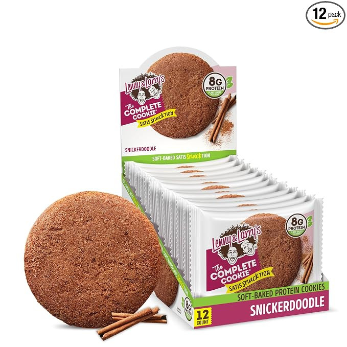 Lenny & Larry's Protein Cookie, Snickerdoodle \u2013 High Protein Snacks with 8g Plant Protein, 5... | Amazon (US)
