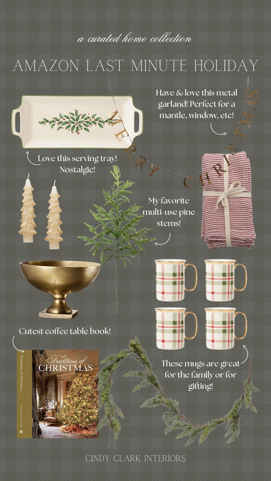 If you’re looking for some last minute holiday favorites, these pieces from Amazon are beautiful. Functional kitchen items, cozy greenery, and decorative accents! 

#LTKHoliday #LTKHome