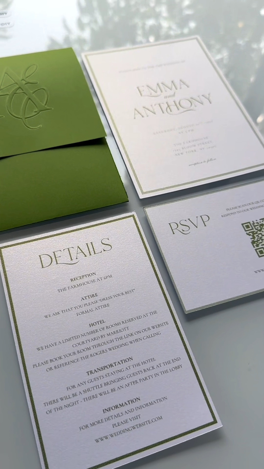 Embossed Invitation Suite ✨

#LTKWedding