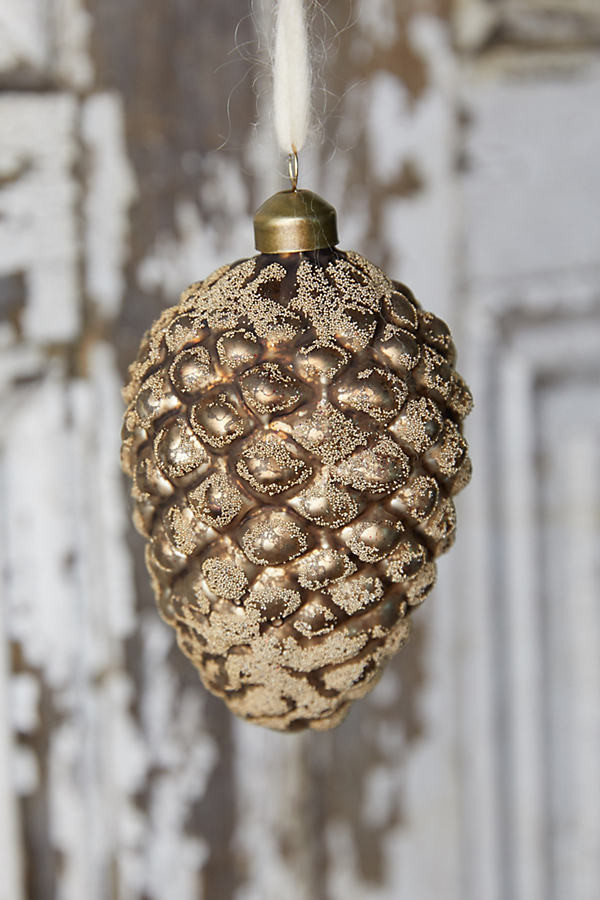 Beaded Pinecone Ornament By Terrain in Brown | Anthropologie (US)